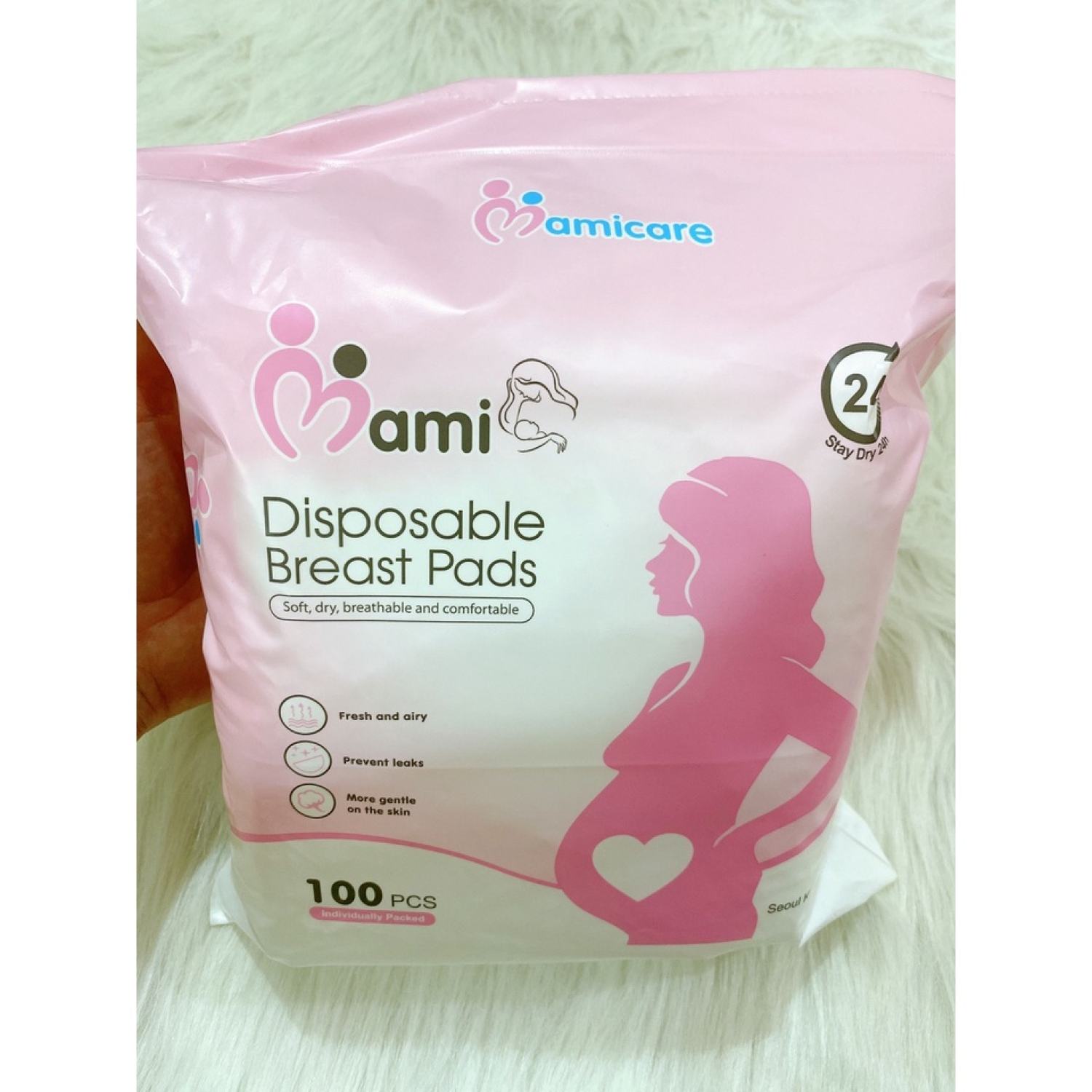 (Bịch to 100 miếng) Lót thấm sữa MAMI CARE