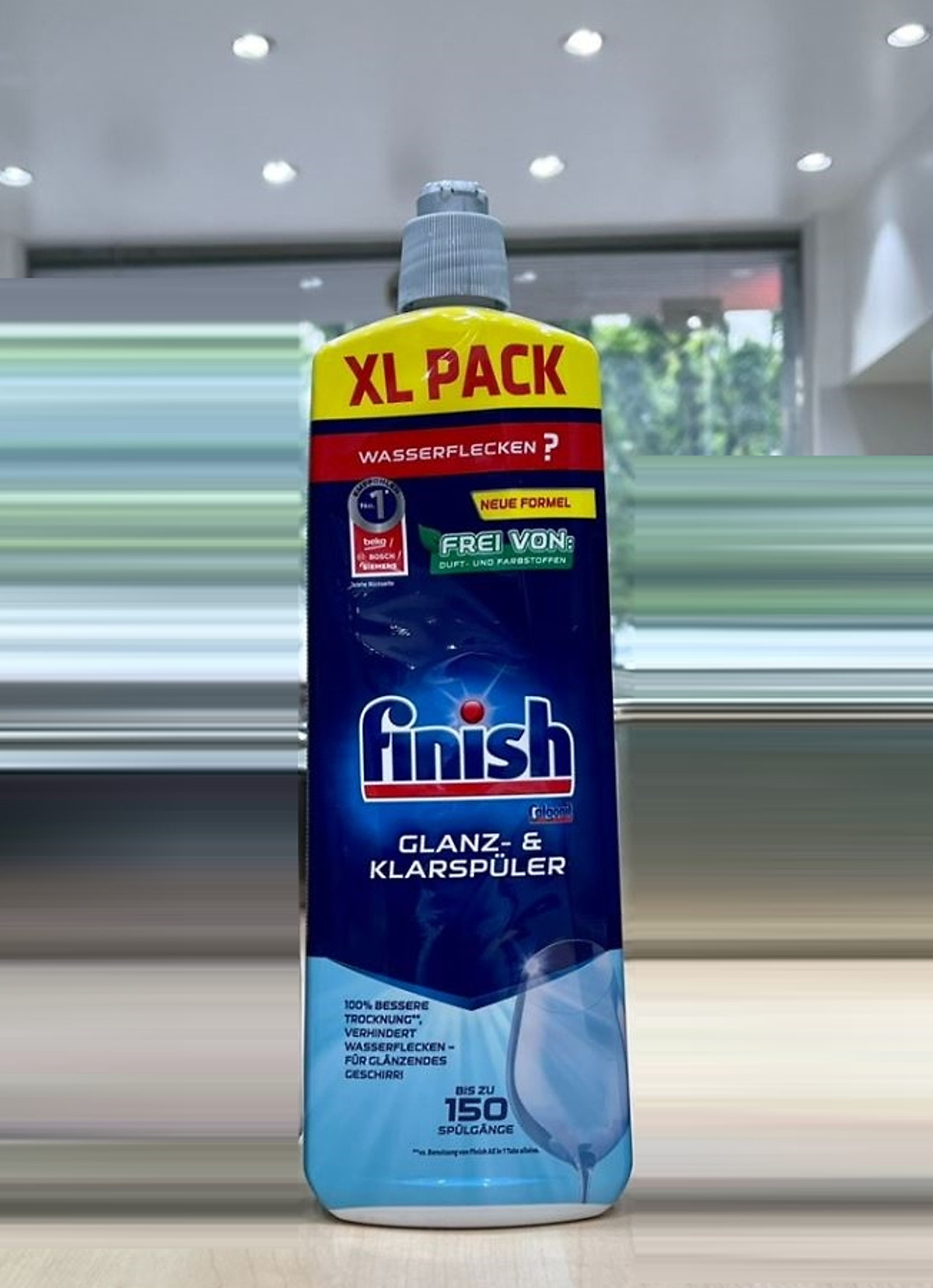 chất chợ xả finish (nước làm bóng finish ) chai 1150ml dùng cho máy rửa bát