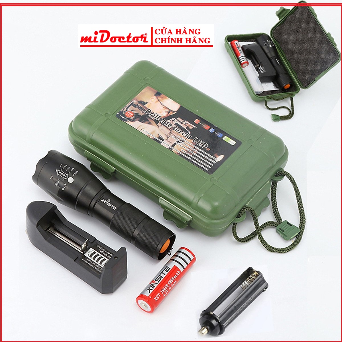 Đèn Pin Mini Siêu Sáng Cao Cấp - Chính Hãng miDoctor