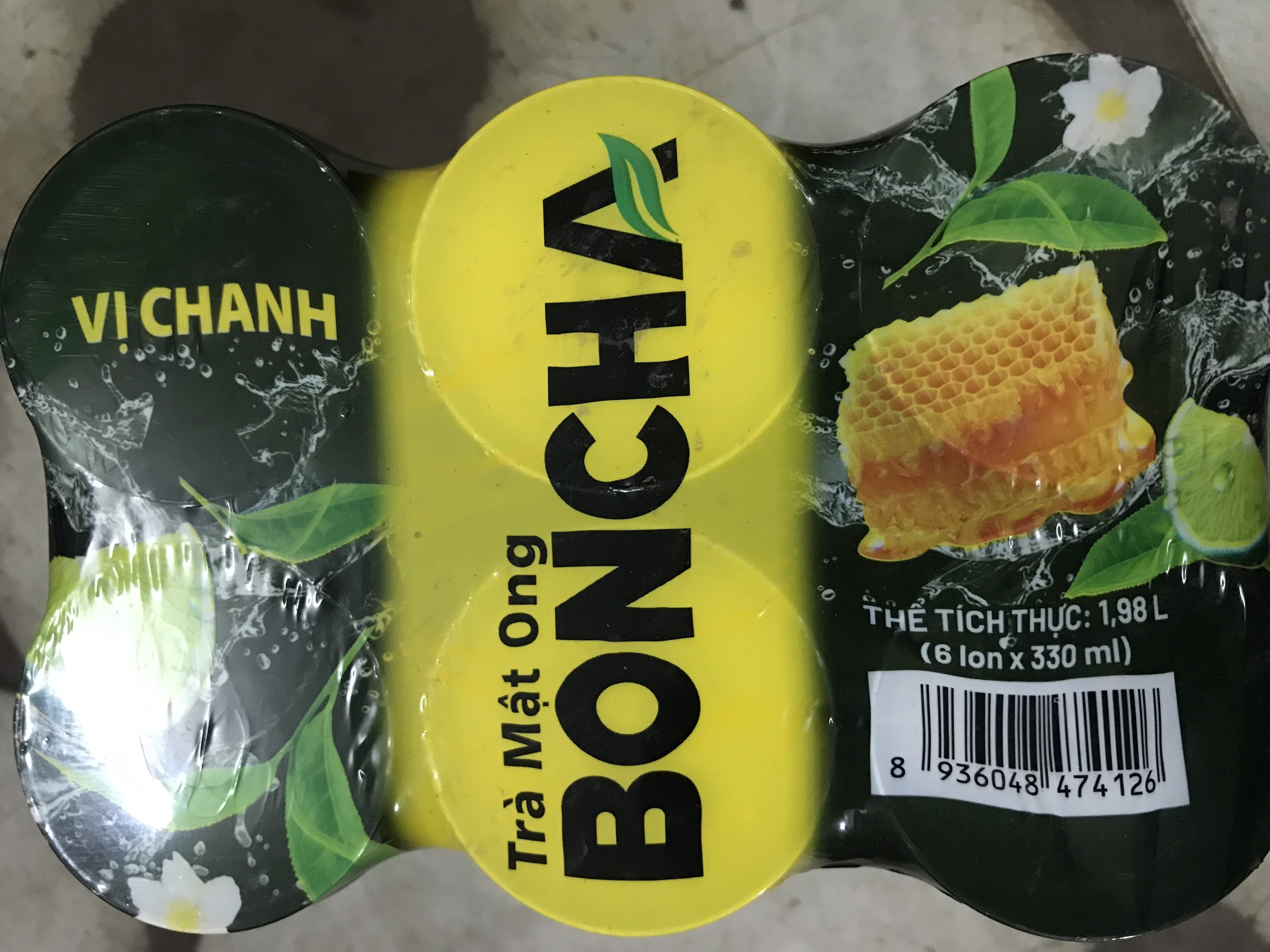 LỐC 6 LON TRÀ MẬT ONG BONCHA