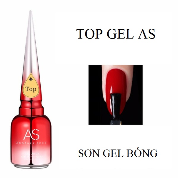 Sơn Gel As BASE TOP 15ML - Chai đỏ