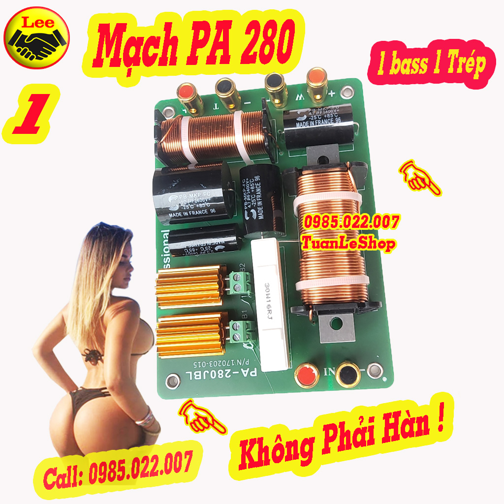 MẠCH PHÂN TẦN 2 LOA PA 280 - GIÁ 1 MẠCH LOA 280- Mạch loa full công suất lớn Chơi Bass 30 Côn 75 trở lên