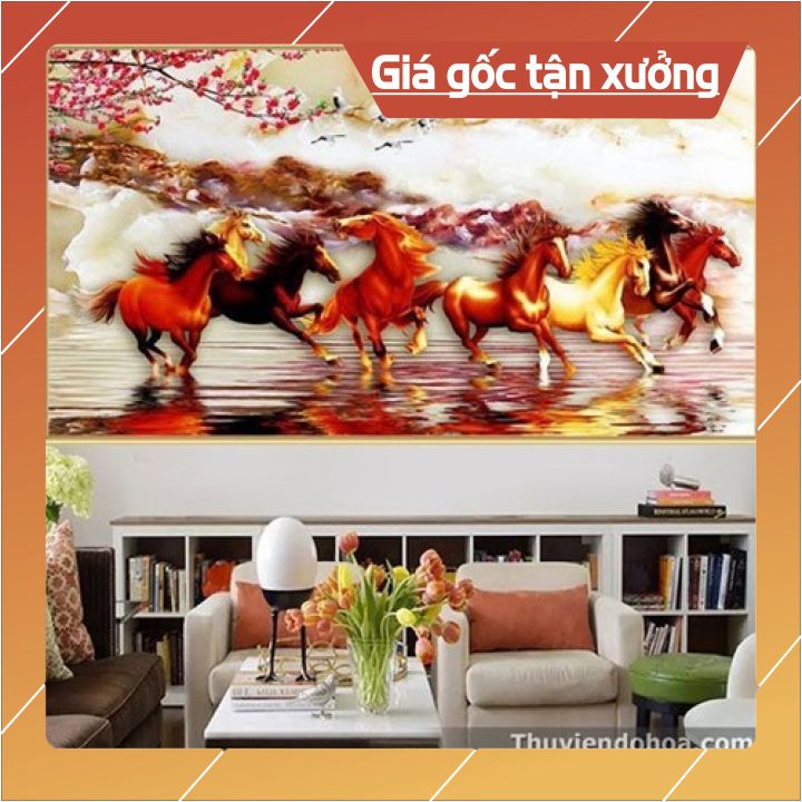 Tranh dán tường 3D mã đáo thành công - 547TNBM
