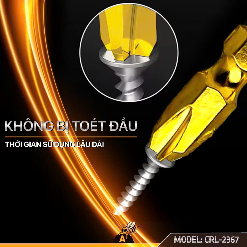 Đầu Bắn Vít Siêu Cứng ( giá của 1 Chiếc) vàng hoặc đen tuỳ đợt