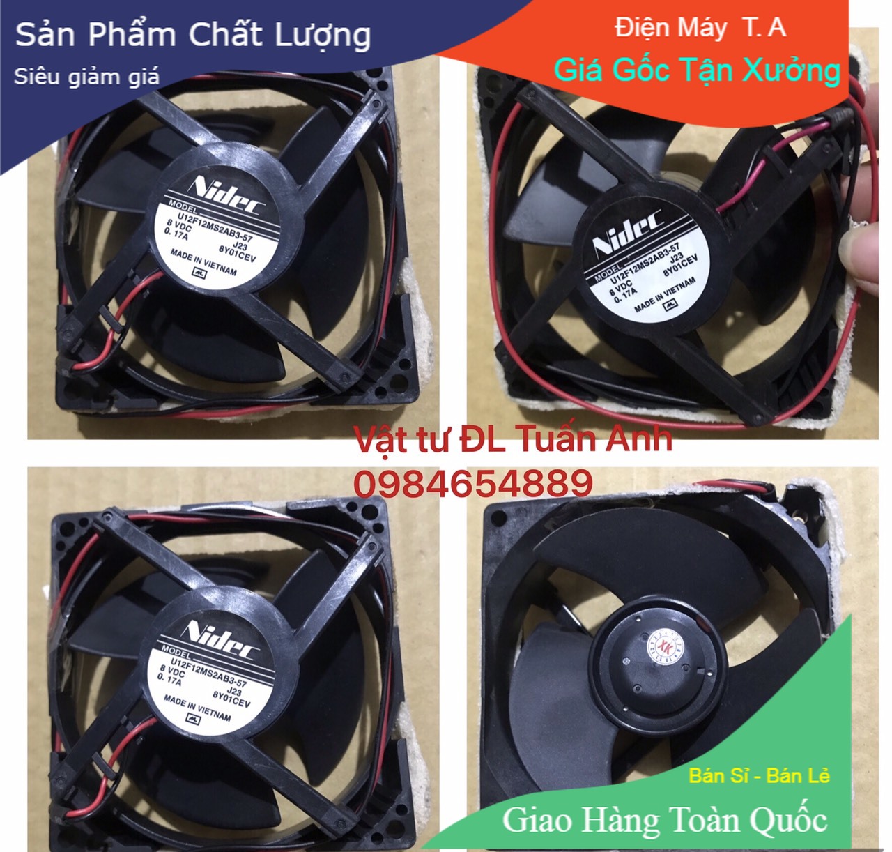 Quạt Tủ Lạnh Pana 8V DC 9cm*9cm