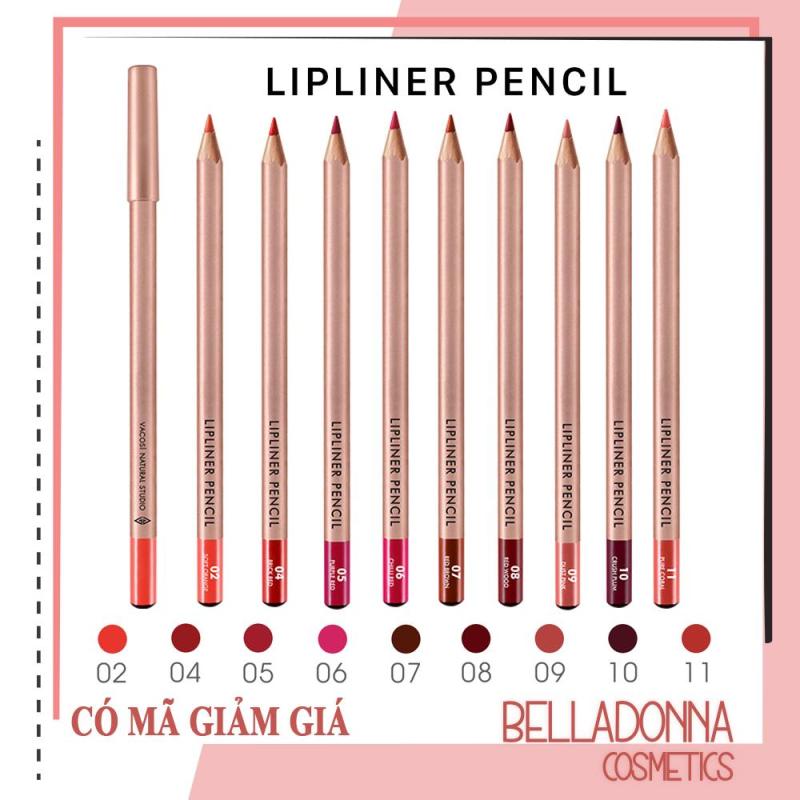 [HCM][Đủ Bảng Màu] Chì Kẻ Viền Môi Vacosi Lipliner Pencil