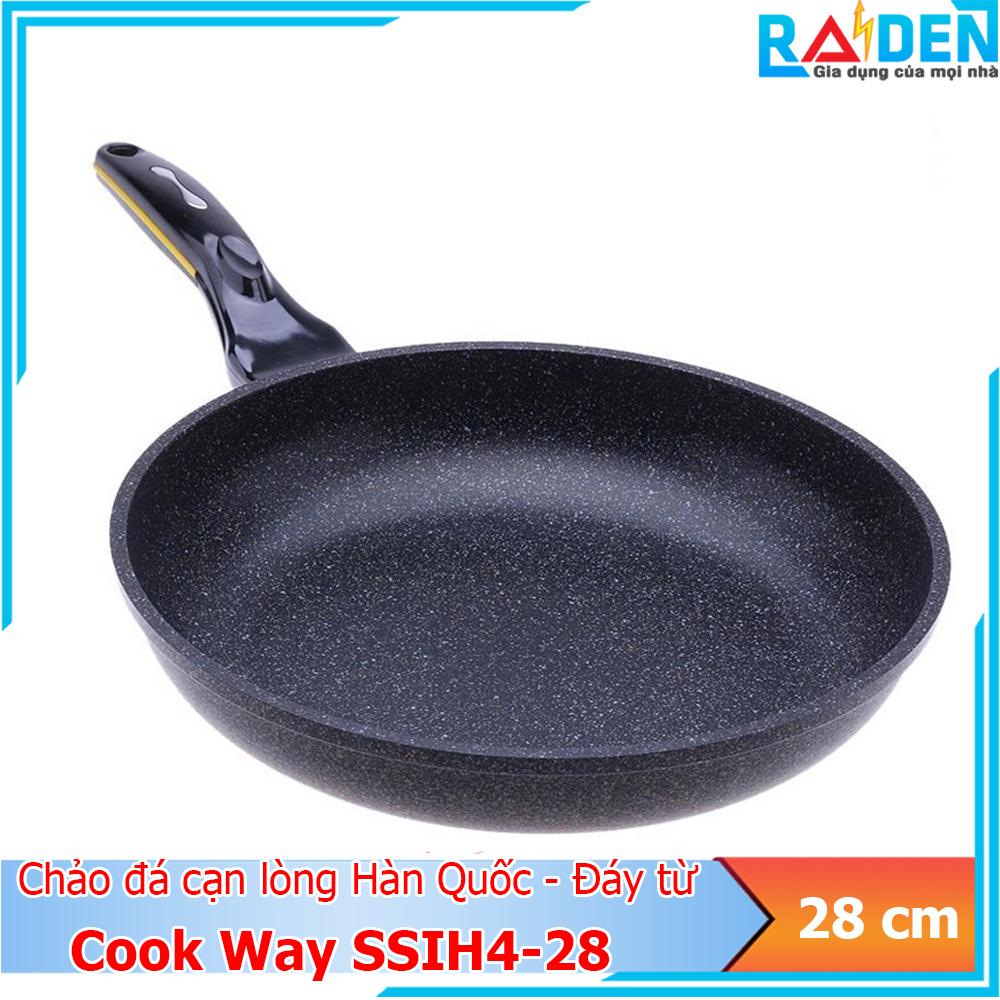 Chảo đá từ chống dính cạn cook way hàn quốc ssih4-28 cm