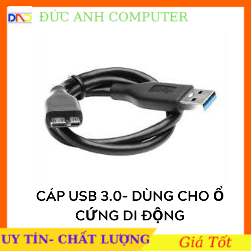 Dây cáp USB 3.0/2.0 zin dùng cho ổ cứng di động (HDD box) cam kết sản phẩm đúng mô tả chất lượng đảm bảo