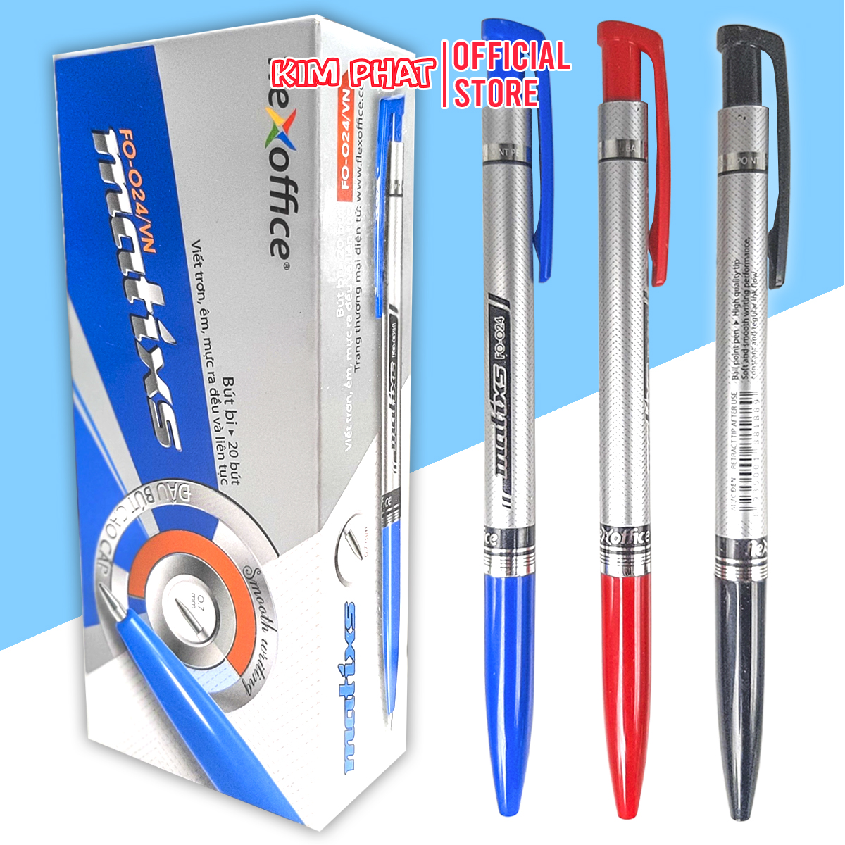 Bút bi Thiên Long FO-024 MATIXS Flexoffice