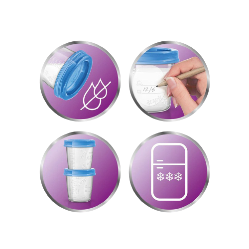 Cốc trữ sữa Avent 180ml chính hãng