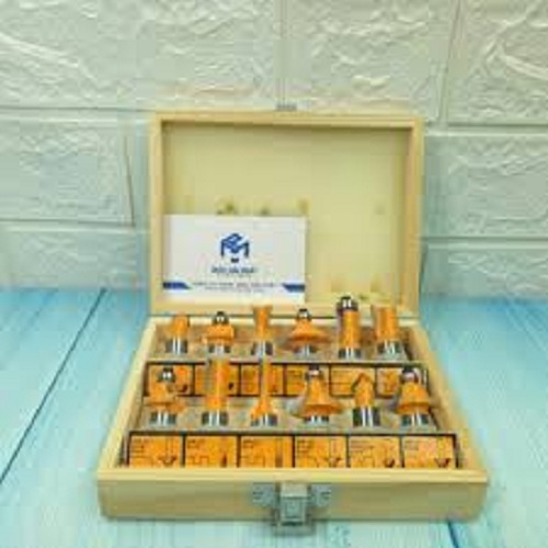Bộ 12 mũi phay gỗ 1/2" (12.7mm)  Ingco AKRT12121