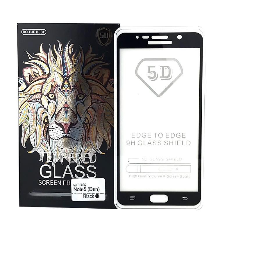 Kính cường lực 9D xịn Full màn hình cao cấp cho điện thoại Samsung Galaxy Note 5 ( Màu Đen )