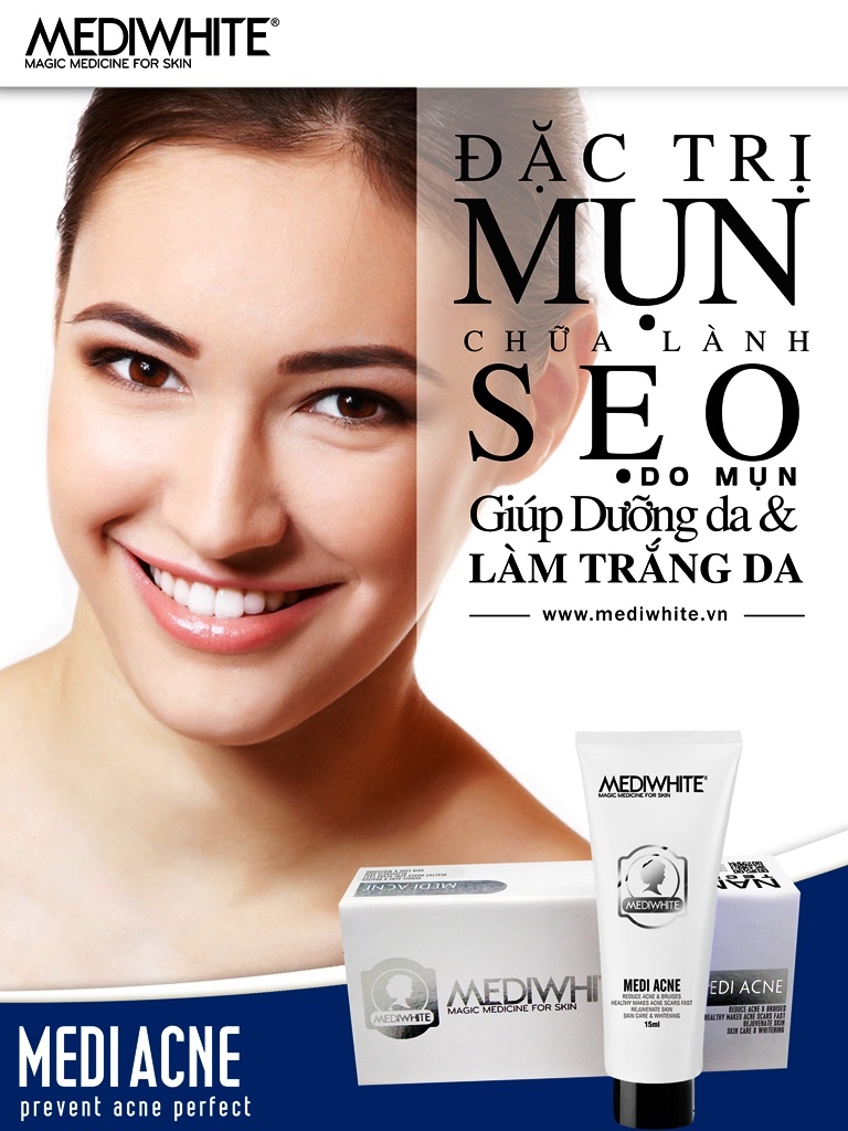 Kem giảm mụn Medi White Medi Acne 15ml