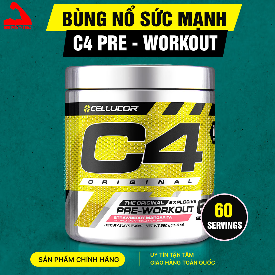 Pre-Workout C4 Original (30 - 60 Servings) - Thương Hiệu Cellucor - Nhiều Hương Vị