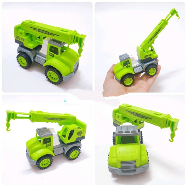 Bộ Túi 4 Xe Công Trình 4 Màu Cho Bé