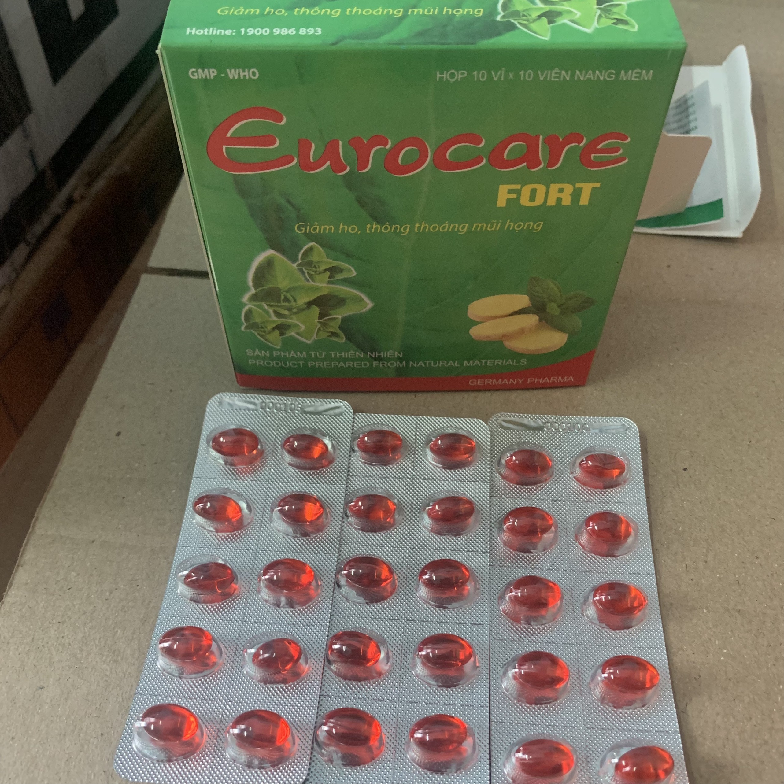 Euginca Fort giảm ho thông thoáng mủi họng(đỏ), sản phẩm có nguồn gốc xuất xứ rõ ràng, đảm bảo chất lượng, cam kết sản phẩm y như hình