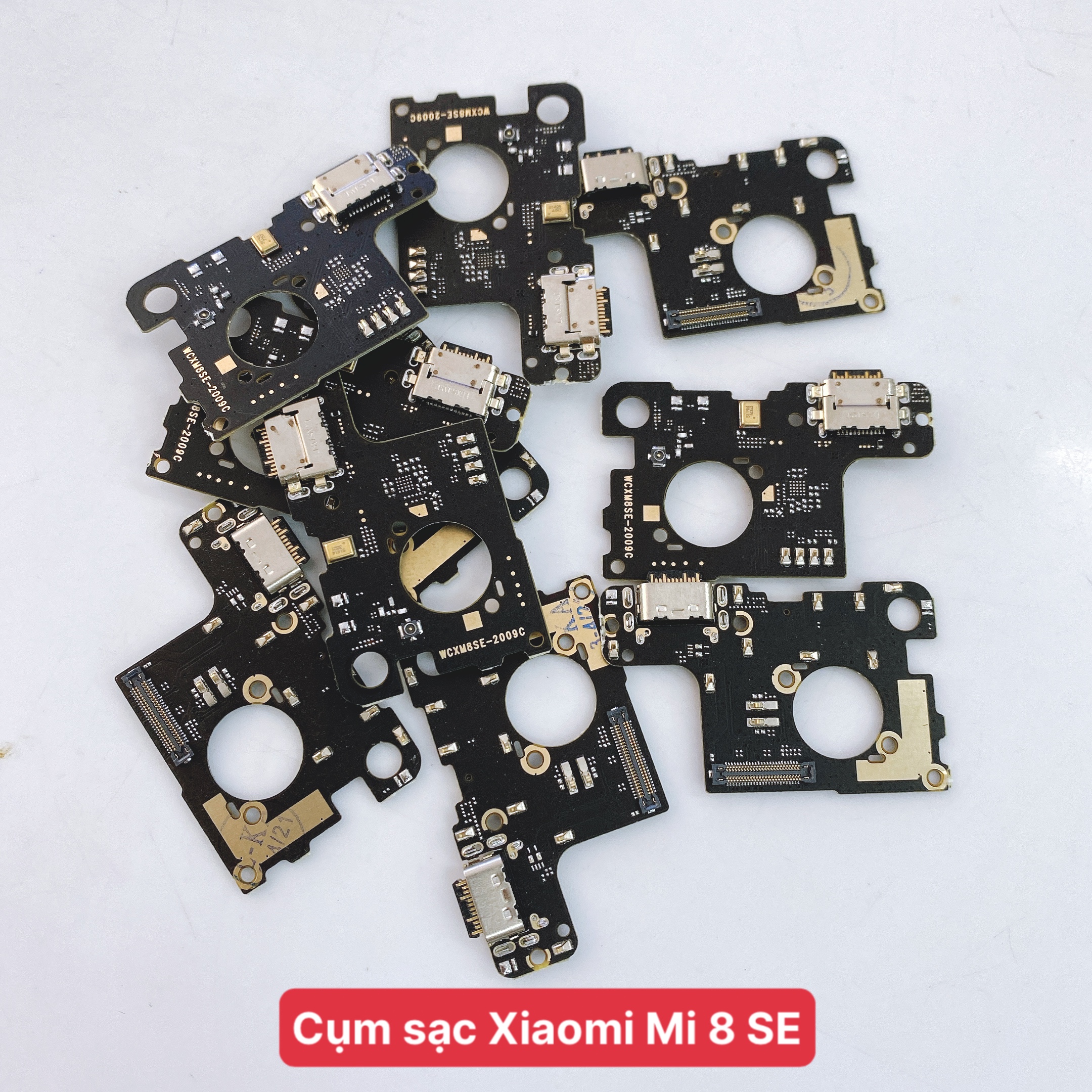 Cụm sạc | bo sạc Xiaomi mi 8 se m1805e2a ( kèm mic , tai nghe ) , mạch sạc mi 8 se linh kiện loại tốt, bảo hành đổi trả