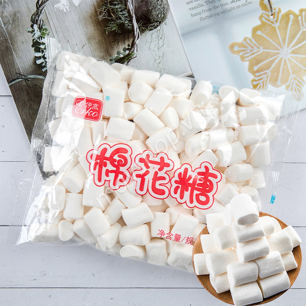 Kẹo Bấc Trắng, Kẹo Marshmallow Trắng 500g