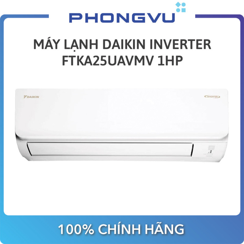 Bảng giá Máy lạnh Daikin Inverter 1 HP FTKA25UAVMV - Bảo hành 12 tháng