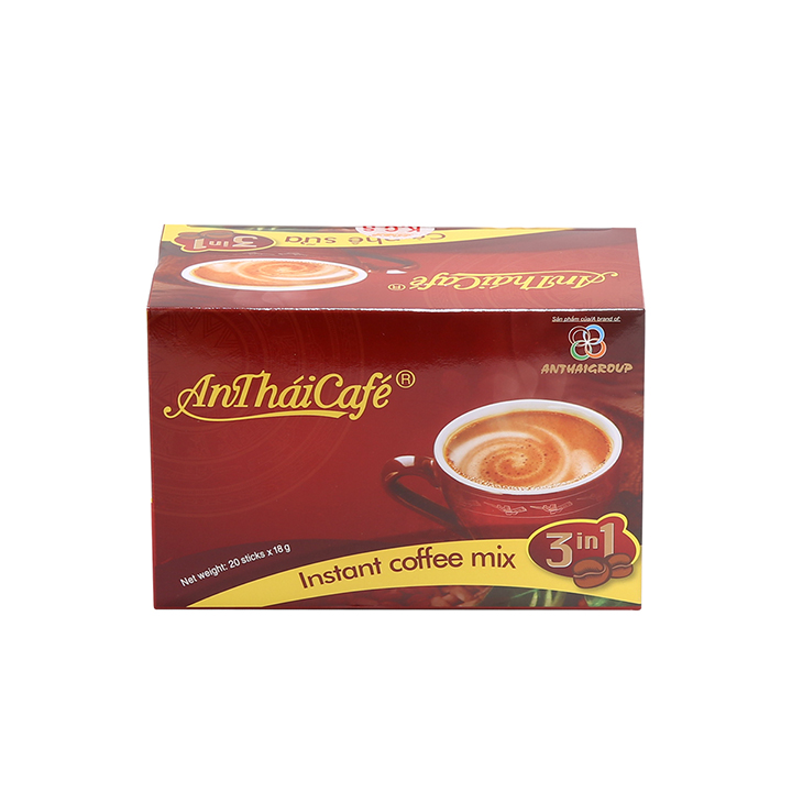 Cà Phê Sữa 3 trong 1 An Thái (Hộp 20 gói x 18gr) - AnTháiCafé