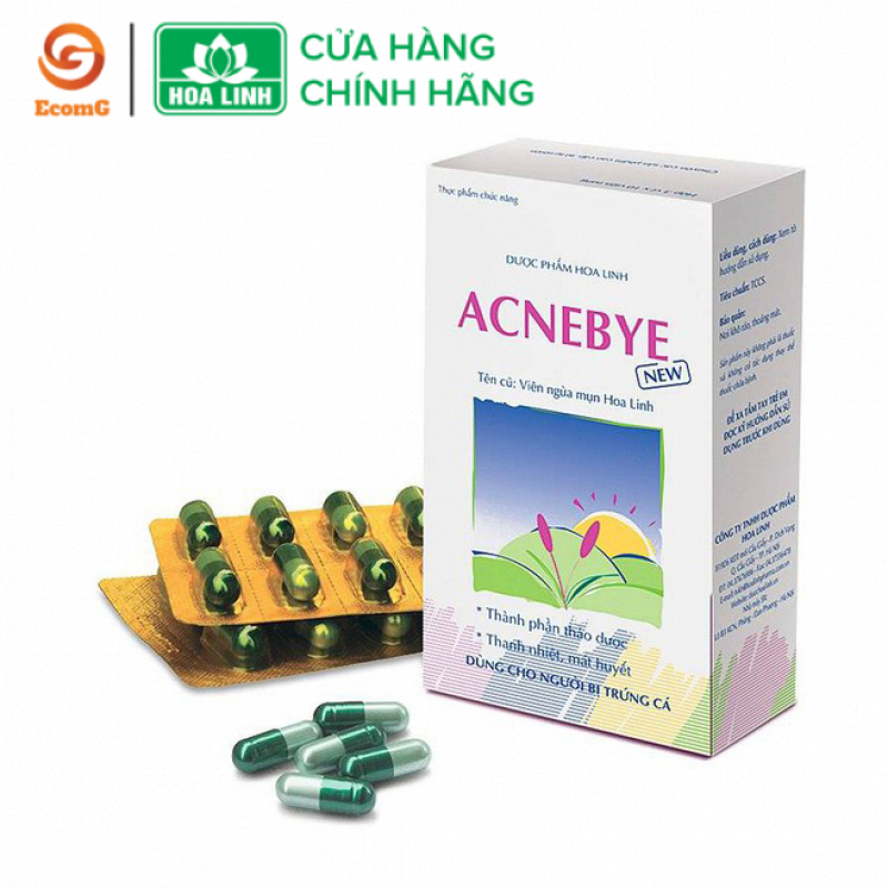 Viên ngừa mụn thảo dược Acne Bye (hộp 30 viên) - Viên uống thảo dược giảm thâm mụn, chống viêm sưng, hỗ trợ làm đẹp da- AB1-01
