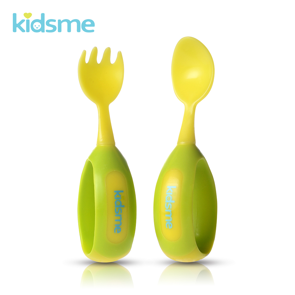 Bộ nĩa và muỗng tập ăn Kidsme cho bé từ 9 tháng tuổi, thương hiệu Anh