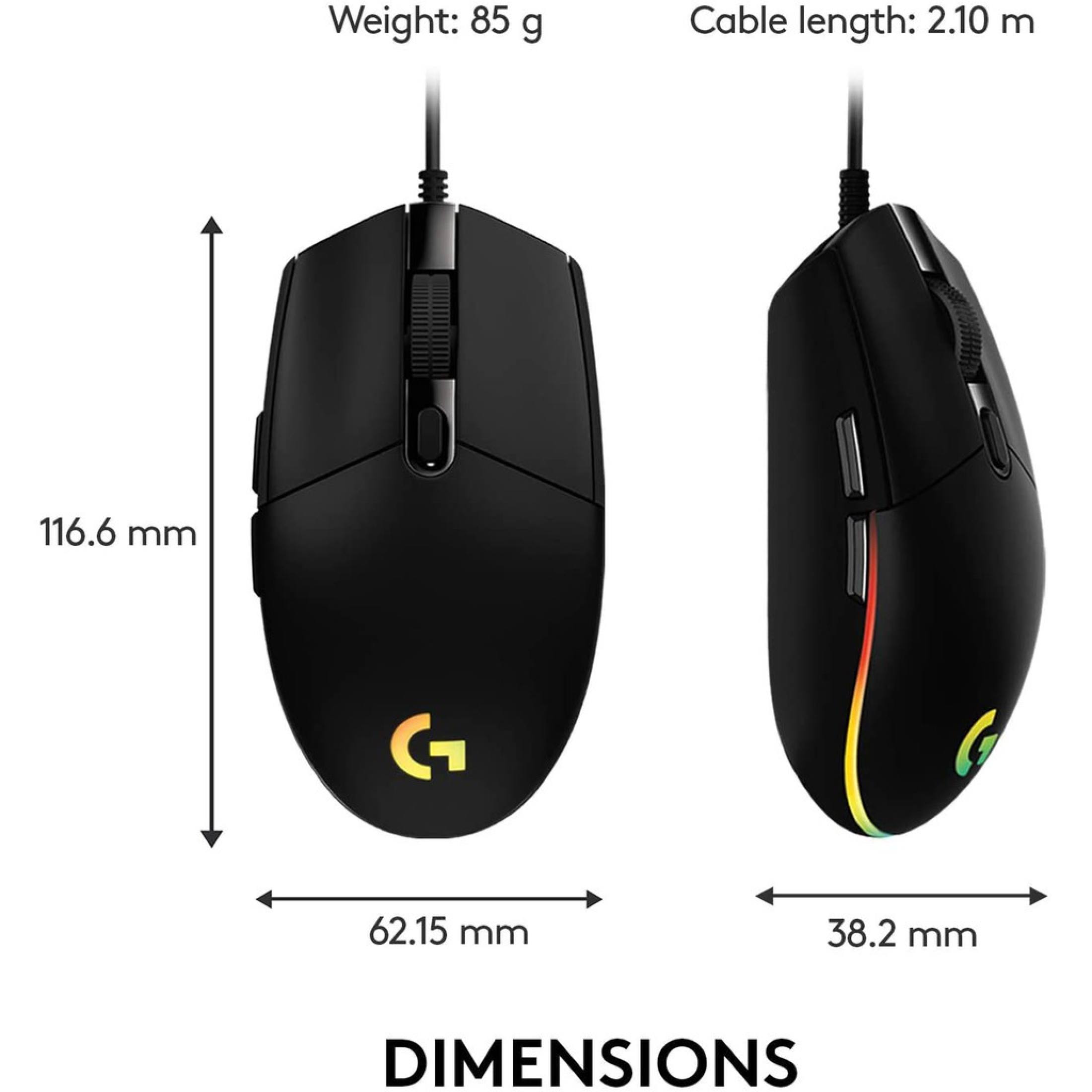 Logitech G102 Gaming Mouse (Random Color)