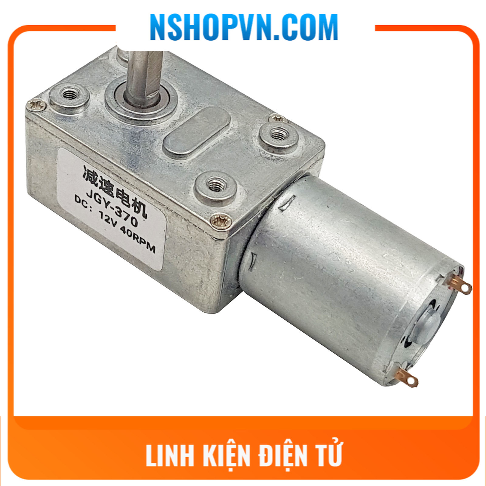 Động cơ giảm tốc hộp số vuông góc JGY370 40rpm