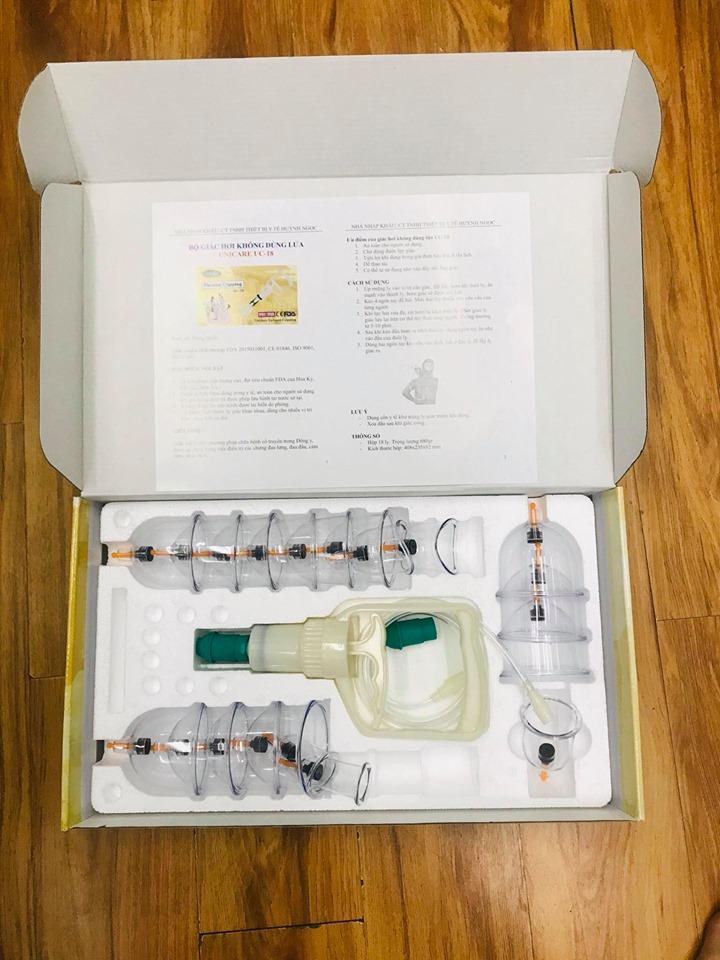 Bộ Giác Hơi Không Dùng Lửa Vacuum Cupping 18 ống