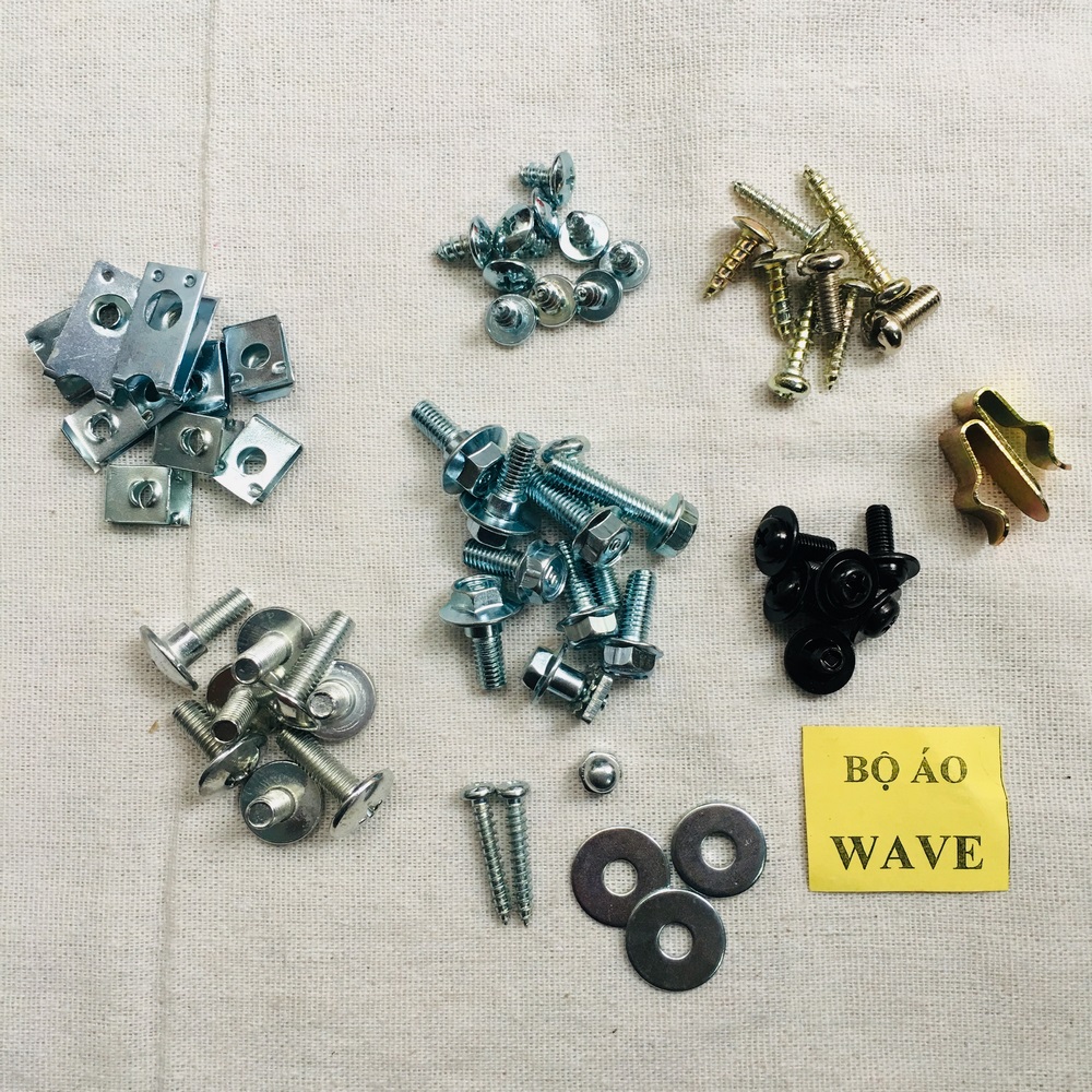 [TÂN TRANG] Bộ ốc dàn áo, full các loại ốc chi tiết dàn áo gắn xe máy WAVE ANPHA, WAVE REPSOL, BLADE, WAVE THÁI