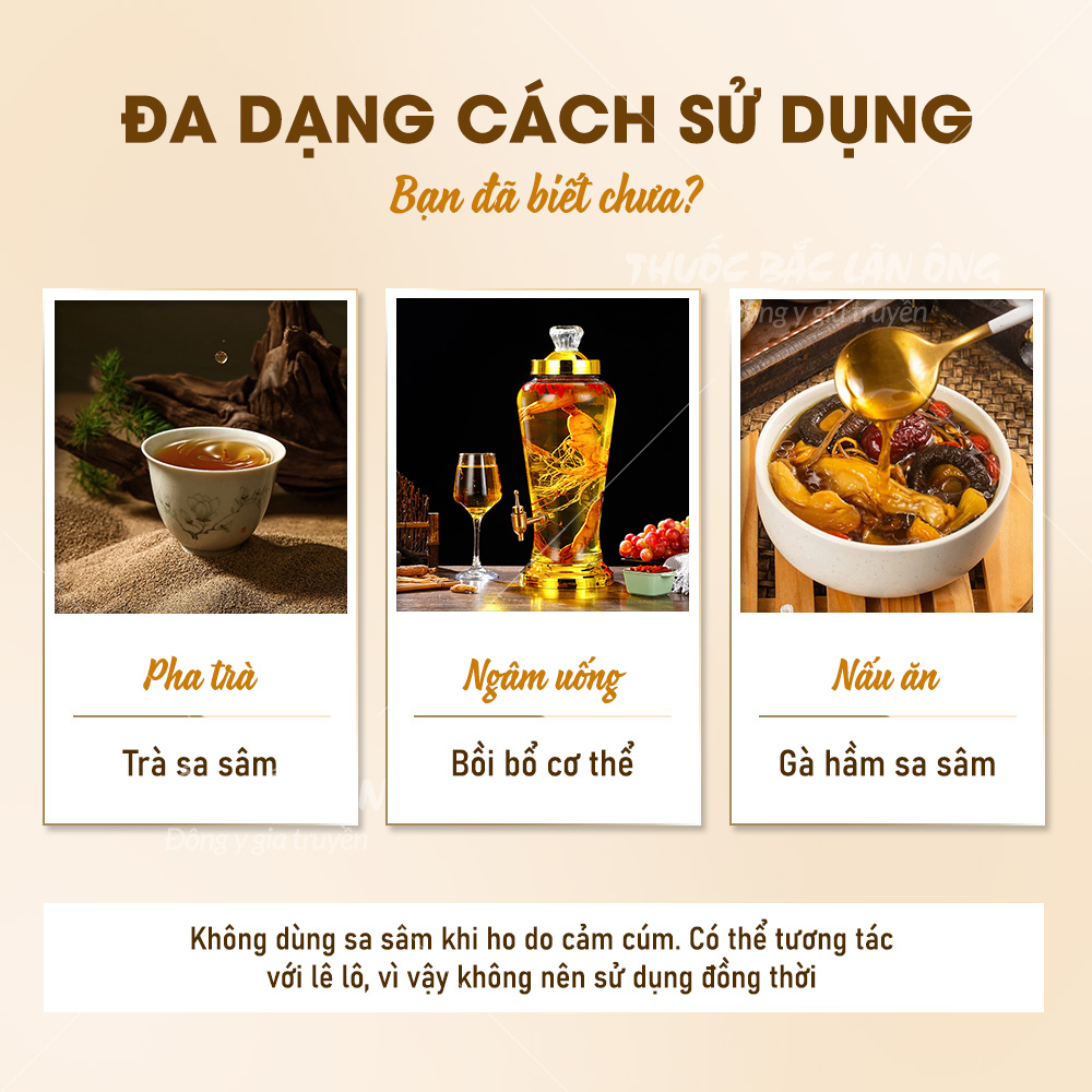 Sa sâm khô 100g, rễ sa sâm bắc, nguyên củ, thái lát, thơm, sạch - Lãn Ông
