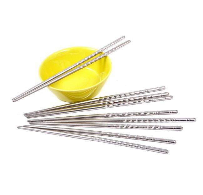 Set 5 đôi đũa Inox chống dính Không Gỉ