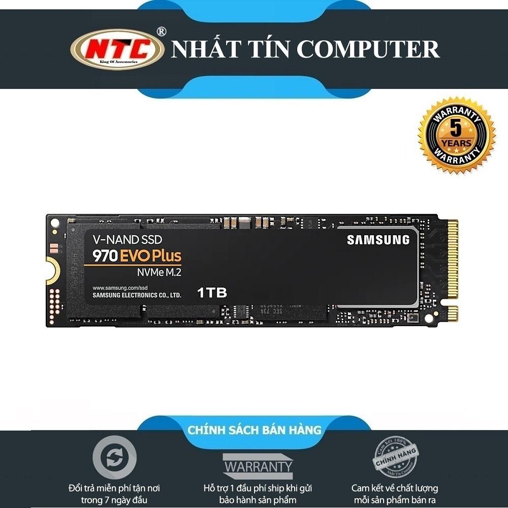 Trả góp 0% Ổ cứng SSD Samsung 970 EVO Plus PCIe NVMe M.2 2280 1TB Đen -