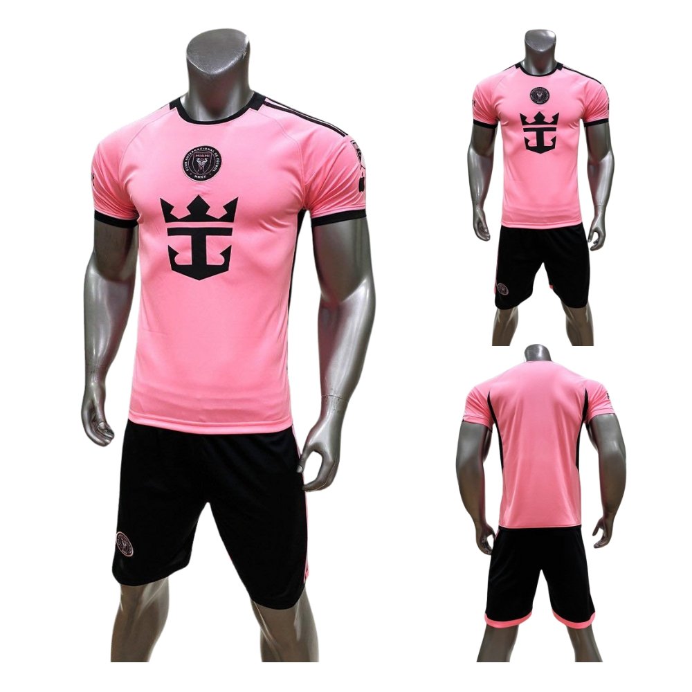 Quần áo bóng đá Inter Miami hồng 2024 CÓ IN ẤN