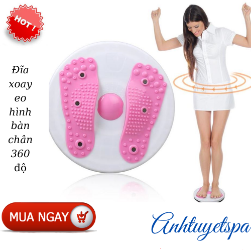 Xoay eo bàn chân giảm mỡ bụng hiệu quả