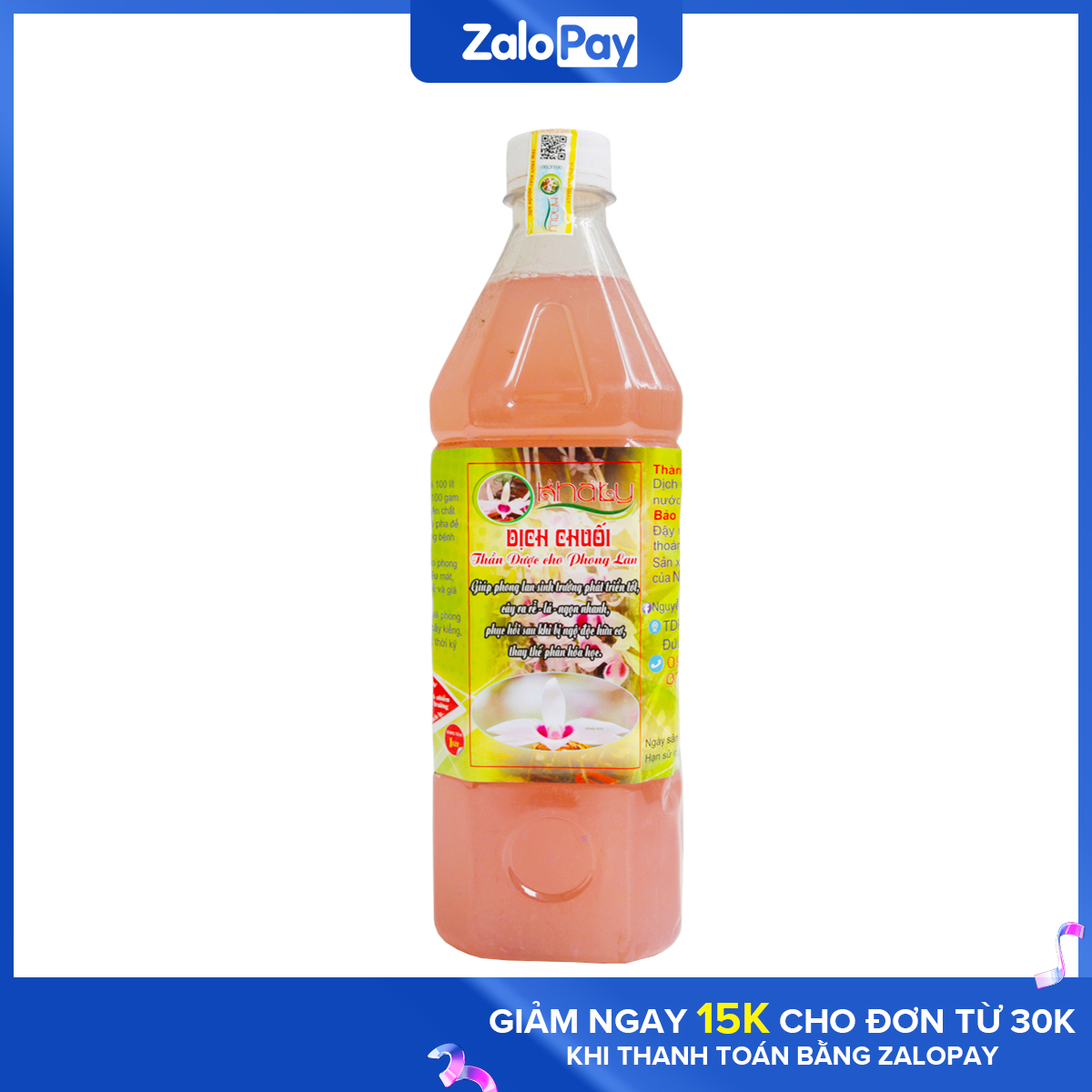 Dịch Chuối Khaly Dùng Cho Lan Chai 1 Lít