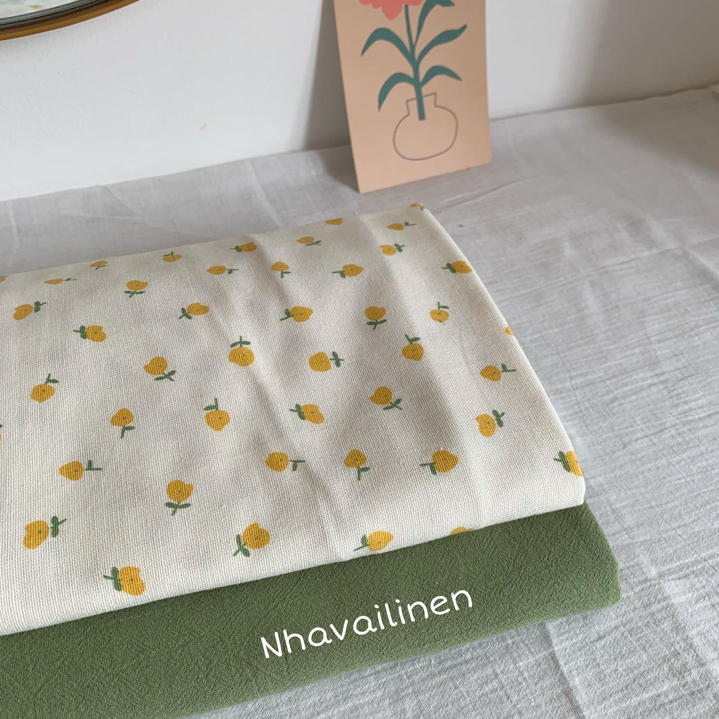 [HCM]Linen bột in quả lê