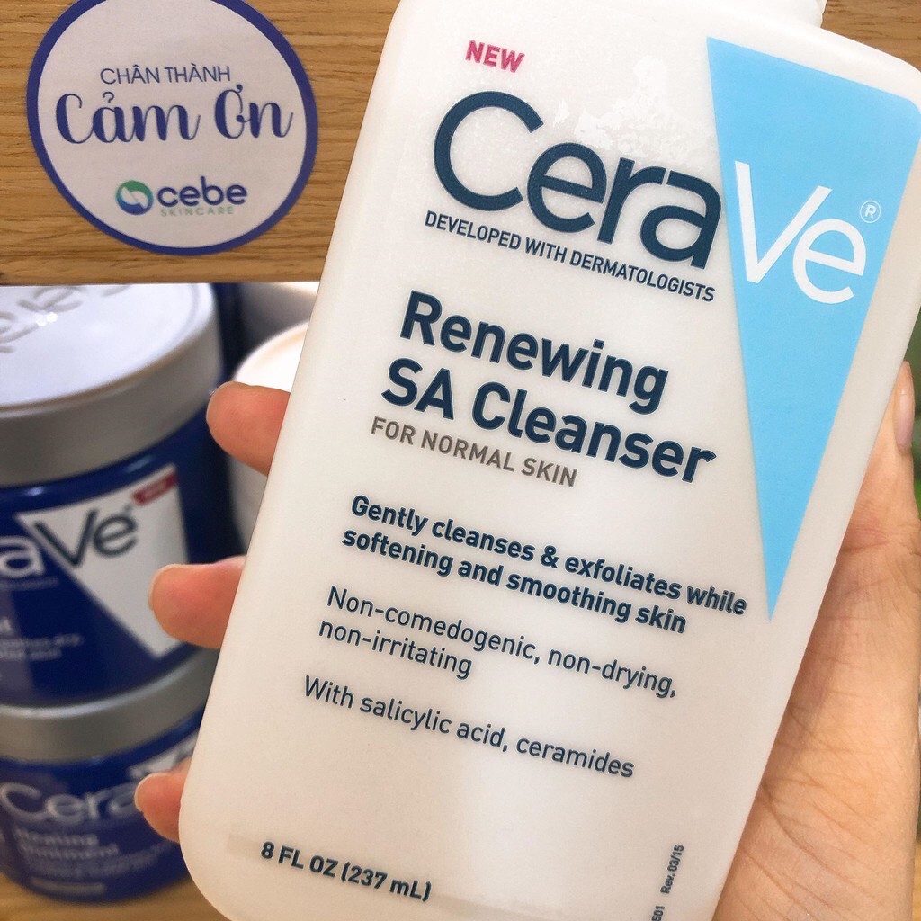 [HCM]CeraVe Renewing SA Cleanser - Sữa rửa mặt (237mL)
