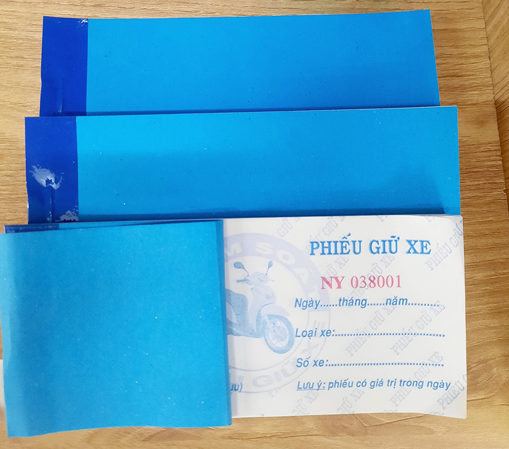 10 Quyển Phiếu giữ xe