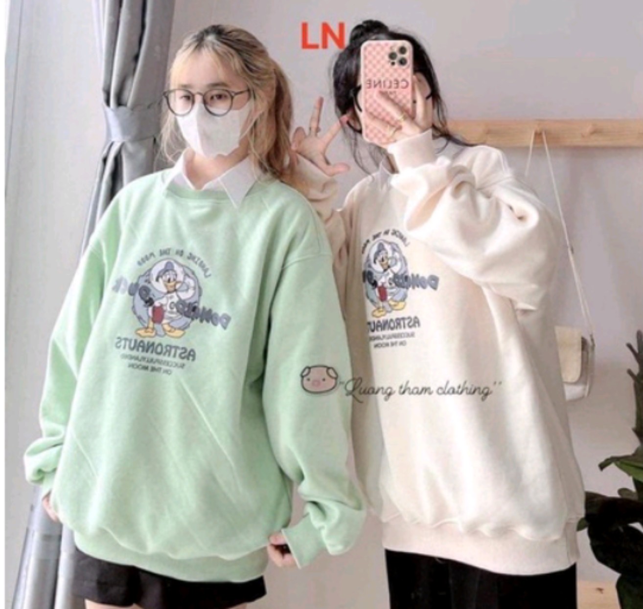 áo nỉ bo vịt vòng tròn LN11