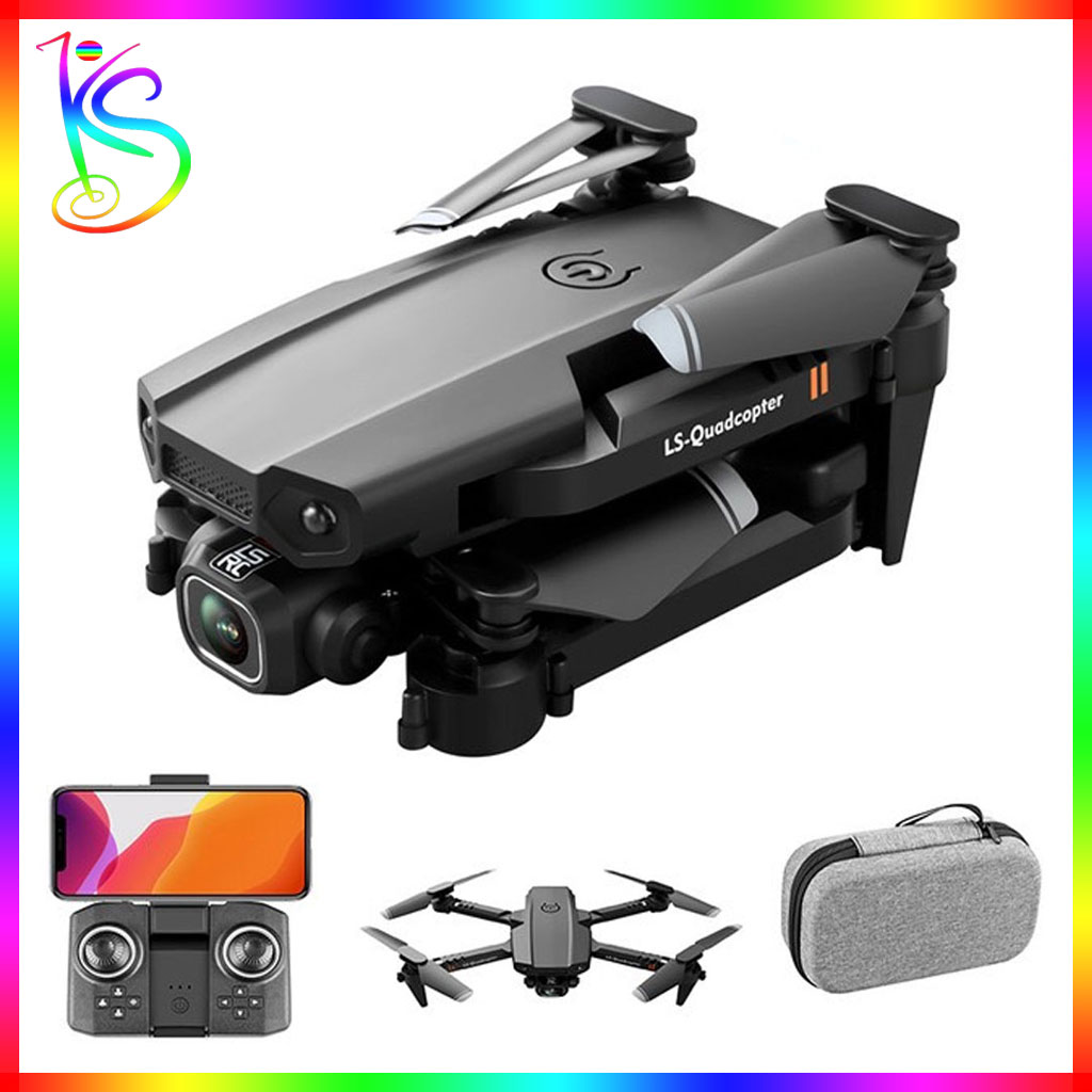 Drone mini camera, Máy bay flycam giá rẻ 4 cánh điều khiển từ xa, kết nối điện thoại wifi