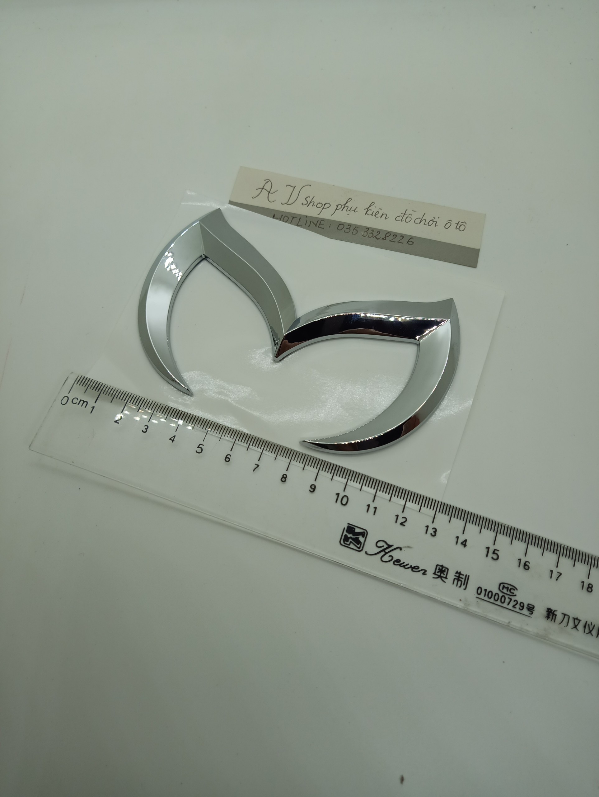 Miếng dán 3D logo Mazda khuyết
