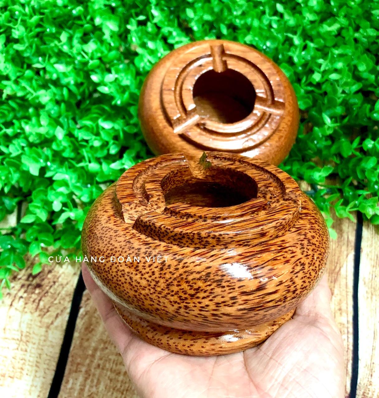 Gạt Tàn Gỗ Dừa Cao Cấp