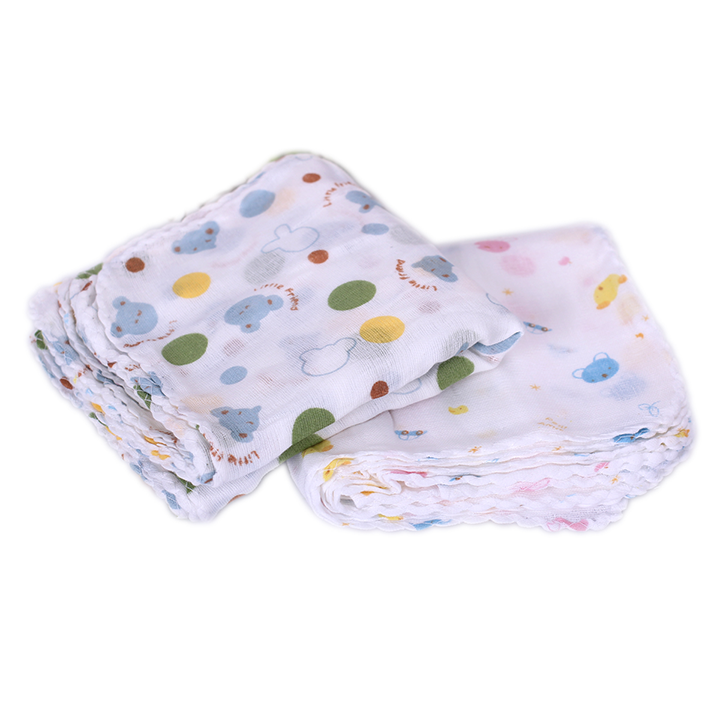 Sét 10 khăn sữa xuất nhật in hình cho bé