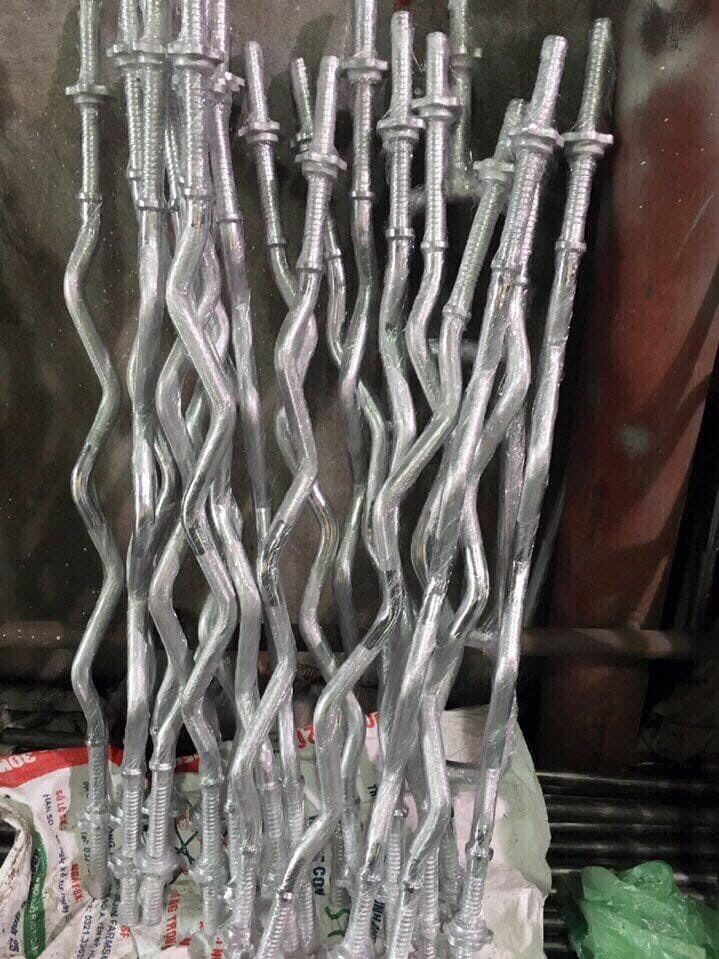 Đòn Cong Chữ Z Đặc Mạ Inox