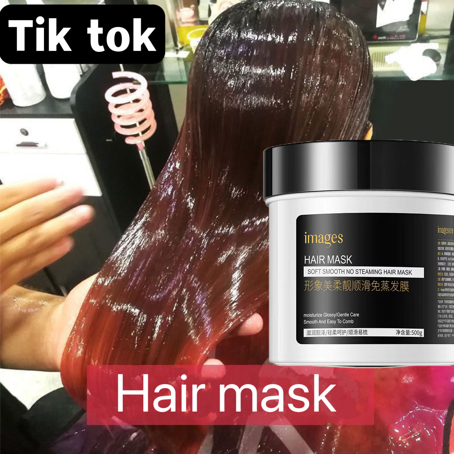 Kem ủ dưỡng tóc Hunmui giúp phục hồi tóc xơ yếu hư tổn giúp tóc suôn mượt óng ả chắc khỏe giảm gãy rụng -HAIR MASK/ Hair Treatment Mask500g