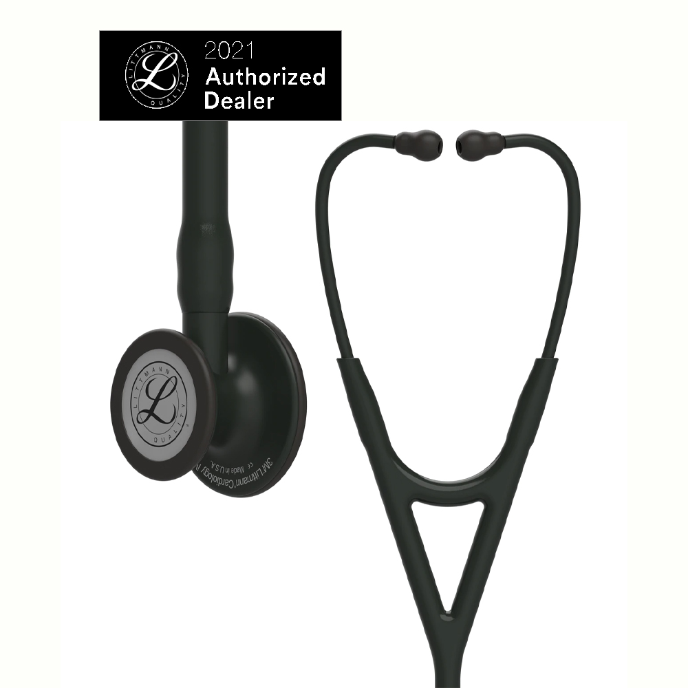 Ống nghe y tế 3M Littmann Cardiology IV, mặt nghe màu đen, dây nghe màu đên