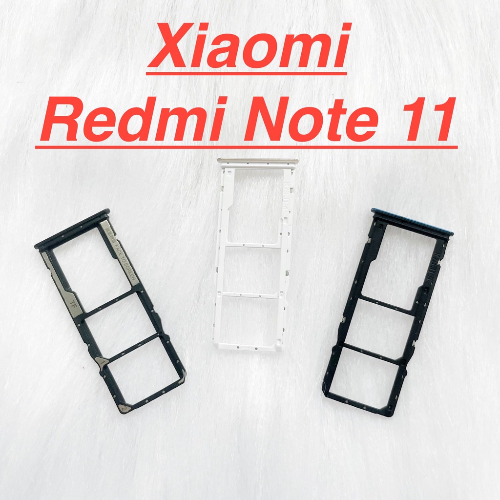 Khay đựng sim xiaomi redmi note 11 khay chứa thẻ nhớ ổ sim linh kiện thay thế