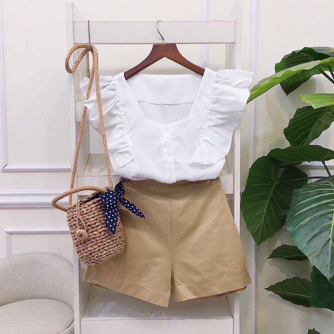 [HCM]SET BỘ ĐÙI ĐI CHƠI CHUẨN ĐẸP NHÀ Bamboo Shop CHẤT MỊN PHOM CHUẨN CHO CÁC CÔ NÀNG CÁ TÍNH  QCS