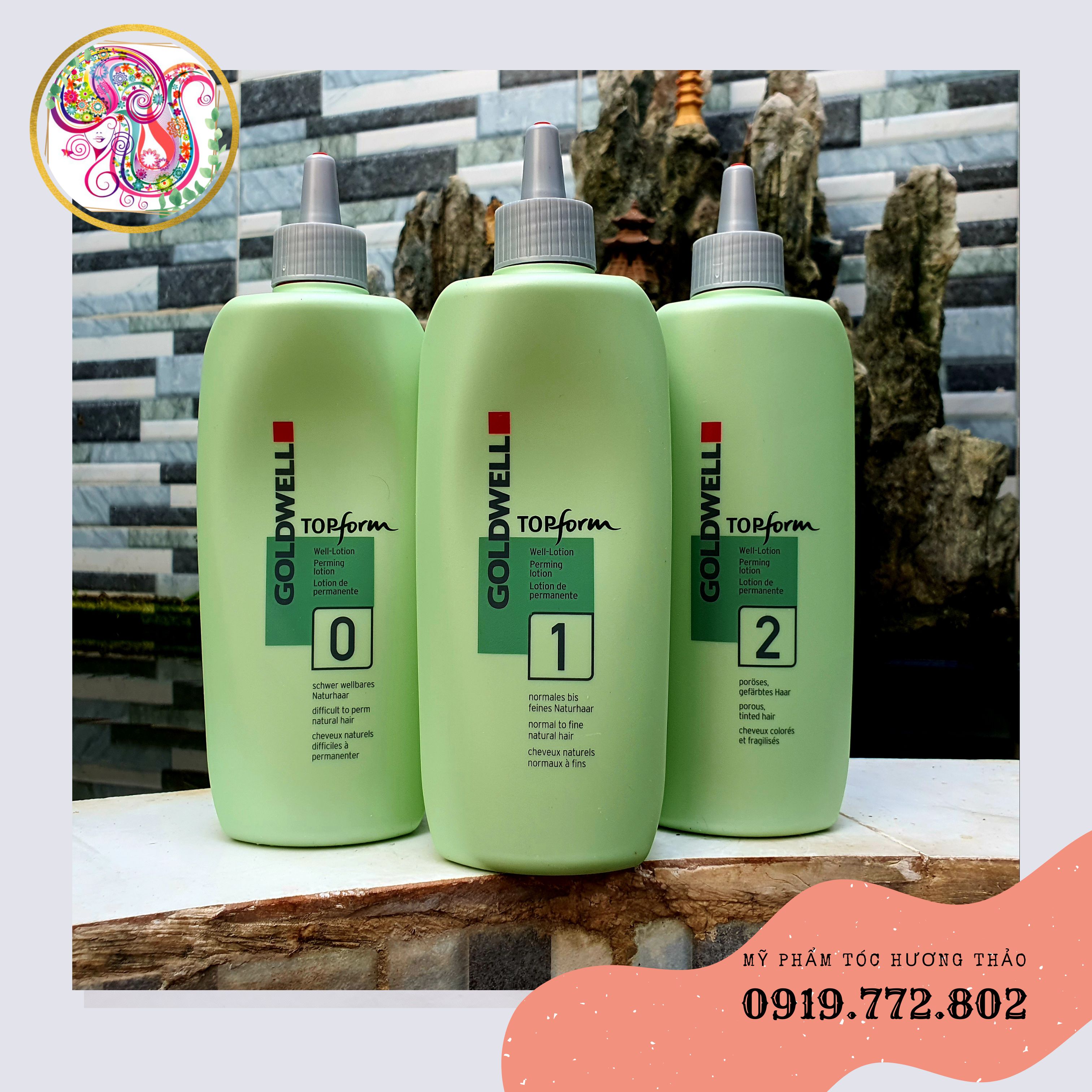 (CÓ BÁN LẺ) Cặp uốn lạnh GOLDWELL TOPFORM 500ml+ 1000ml